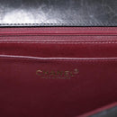 CHANEL Matelasse 30 Chain Shoulder Bag Lamb Skin Black Gold CC Auth 158361SAM-20
