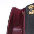 CHANEL Matelasse 30 Chain Shoulder Bag Lamb Skin Black Gold CC Auth 158361SAM-23