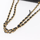 CHANEL Matelasse 30 Chain Shoulder Bag Lamb Skin Black Gold CC Auth 158361SAM-7