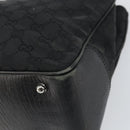 GUCCI GG Canvas Bamboo Tote Bag Black 112526 Auth 158362-10