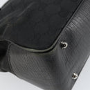GUCCI GG Canvas Bamboo Tote Bag Black 112526 Auth 158362-13