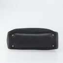 GUCCI GG Canvas Bamboo Tote Bag Black 112526 Auth 158362-9