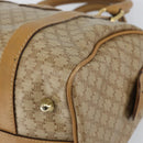 CELINE Macadam Canvas Hand Bag PVC Beige Gold Auth 158363-9