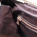 CELINE Macadam Canvas Hand Bag PVC Beige Gold Auth 158363-22