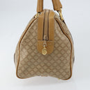 CELINE Macadam Canvas Hand Bag PVC Beige Gold Auth 158363-3