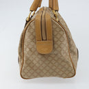 CELINE Macadam Canvas Hand Bag PVC Beige Gold Auth 158363-4