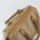 CELINE Macadam Canvas Hand Bag PVC Beige Gold Auth 158363-6