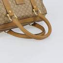 CELINE Macadam Canvas Hand Bag PVC Beige Gold Auth 158363-7