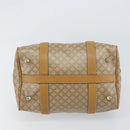 CELINE Macadam Canvas Hand Bag PVC Beige Gold Auth 158363-5