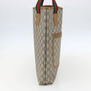 GUCCI GG Plus Supreme Web Sherry Line Tote Bag PVC Beige Gold Auth 158364-4