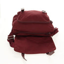 PRADA Shoulder Bag Nylon Bordeaux Silver Auth 158366-24