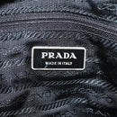PRADA Shoulder Bag Nylon Bordeaux Silver Auth 158366-28