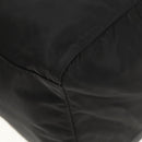PRADA Boston Bag Nylon Black Silver Auth 158367-14