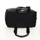 PRADA Boston Bag Nylon Black Silver Auth 158367-6