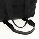 PRADA Boston Bag Nylon Black Silver Auth 158367-7