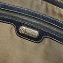 FENDI Pecan Canvas Hand Bag Black Brown Auth 158368-19