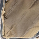 FENDI Pecan Canvas Hand Bag Black Brown Auth 158368-10
