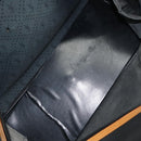 SAINT LAURENT Boston Bag PVC Canvas Black Brown gold Auth 158370-11