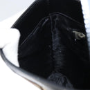 BURBERRY Nova Check Shoulder Bag PVC Beige Silver Auth 158373-18