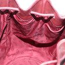 CARTIER Must Line Shoulder Bag Leather Bordeaux Gold Auth 158375-17