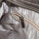 Salvatore Ferragamo Gancini Tote Bag Leather Brown Gold Auth 158376-22
