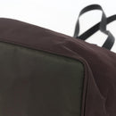 PRADA Tote Bag Nylon Brown Silver Auth 158380-9