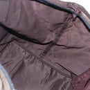 PRADA Tote Bag Nylon Brown Silver Auth 158380-20