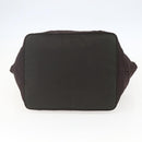 PRADA Tote Bag Nylon Brown Silver Auth 158380-5