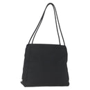 PRADA Tote Bag Nylon Black Silver Auth 158382-1