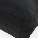 PRADA Tote Bag Nylon Black Silver Auth 158382-9