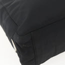 PRADA Tote Bag Nylon Black Silver Auth 158382-14
