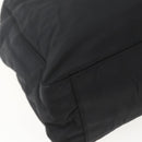 PRADA Tote Bag Nylon Black Silver Auth 158382-16