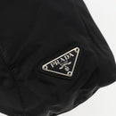 PRADA Tote Bag Nylon Black Silver Auth 158382-10