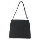 PRADA Tote Bag Nylon Black Silver Auth 158382-13