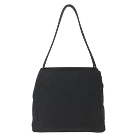 PRADA Tote Bag Nylon Black Silver Auth 158382 - 0