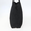 PRADA Tote Bag Nylon Black Silver Auth 158382-4
