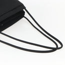 PRADA Tote Bag Nylon Black Silver Auth 158382-7