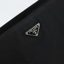 PRADA Tote Bag Nylon Black Silver Auth 158383-17