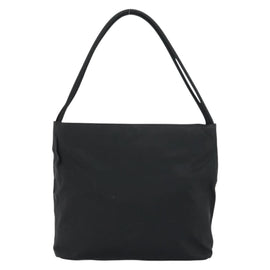 PRADA Tote Bag Nylon Black Silver Auth 158383 - 0