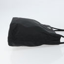 PRADA Tote Bag Nylon Black Silver Auth 158383-3