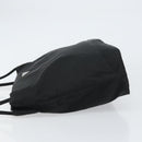 PRADA Tote Bag Nylon Black Silver Auth 158383-4