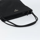 PRADA Tote Bag Nylon Black Silver Auth 158383-7