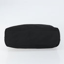 PRADA Tote Bag Nylon Black Silver Auth 158383-5