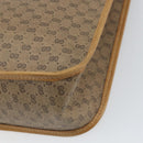 GUCCI Micro GG Supreme Tote Bag PVC Beige Gold 14 002 4428 Auth 158385-12
