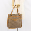 GUCCI Micro GG Supreme Tote Bag PVC Beige Gold 14 002 4428 Auth 158385-23