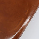 CARTIER PANTHERE Tote Bag Patent leather Brown Silver Auth 158387-14