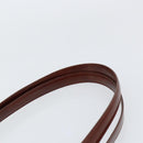 CARTIER PANTHERE Tote Bag Patent leather Brown Silver Auth 158387-8