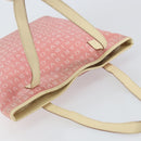 BVLGARI Logo Mania Tote Bag Canvas Pink Silver Auth 158388-6