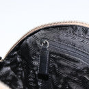 PRADA Tote Bag Canvas Beige Silver Auth 158390-19
