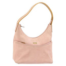 GUCCI Hand Bag Suede Pink Gold 001 3386 1705 Auth 158392-1